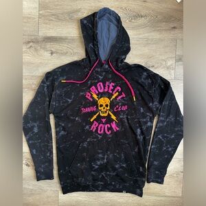 Under Armour Men's Size M Project Rock All Over Print Rival Terry Hoodie